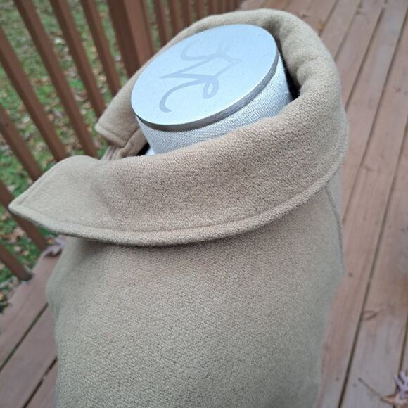 LL Bean VTG Coat Men 100% Wool Large Item 273509 Beige Tan - Picture 8 of 16